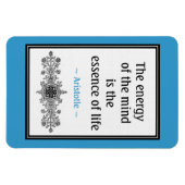 Motivierend Zitat von Aristoteles - Leben Magnet (Horizontal)