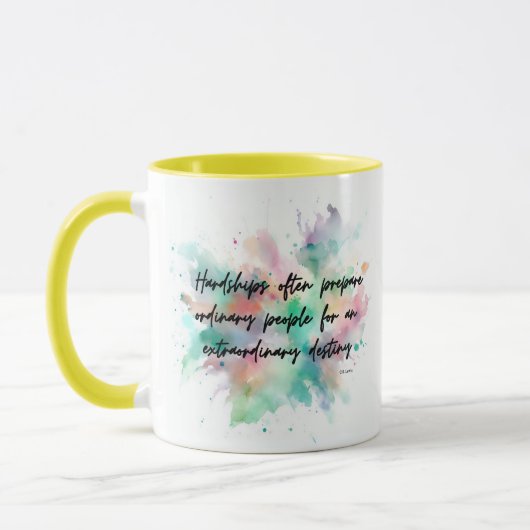 Motivierend Zitat von C.S. Lewis Tasse (Links)