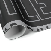 Motivierend Zitat von Hustel Grind und Shine Geschenkpapier (Rolleneckpunkt)