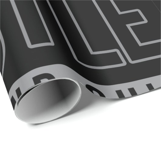 Motivierend Zitat von Hustel Grind und Shine Geschenkpapier (Rolleneckpunkt)