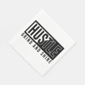 Motivierend Zitat von Hustel Grind und Shine Serviette (Ecke)