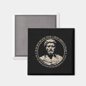 Motivierend Zitat von Marcus Aurelius über Angst Magnet (Vorderseite/Rückseite)
