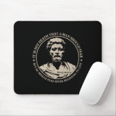 Motivierend Zitat von Marcus Aurelius über Angst Mousepad (Mit Mouse)
