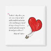 Motivierend Zitat von Margaret Thatcher - Magnet (Vorne)