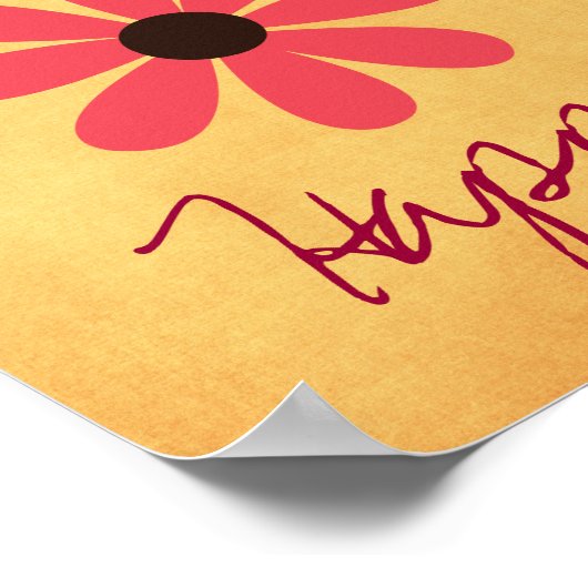 Motivierend Zitat Wählen Sie glückliches Poster (Ecke)