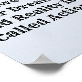 Motivierend Zitat-Wall-Poster Poster (Ecke)