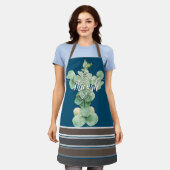 Motivierend Zitat Wasserfarben Botanisch Schürze (Getragen)