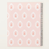 Motivierend Zitat zum Hintergrund des rosa Eiffelt Planer (Rückseite)