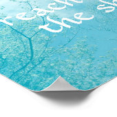 motivierend Zitat zur originalen Foto-Kunst Poster (Ecke)