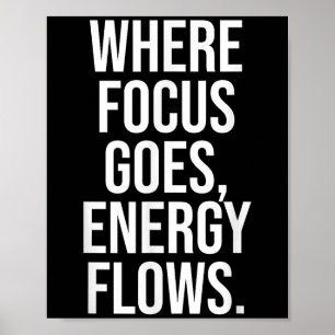 Motivierend Zitat zur Philosophie für den Fokus Poster