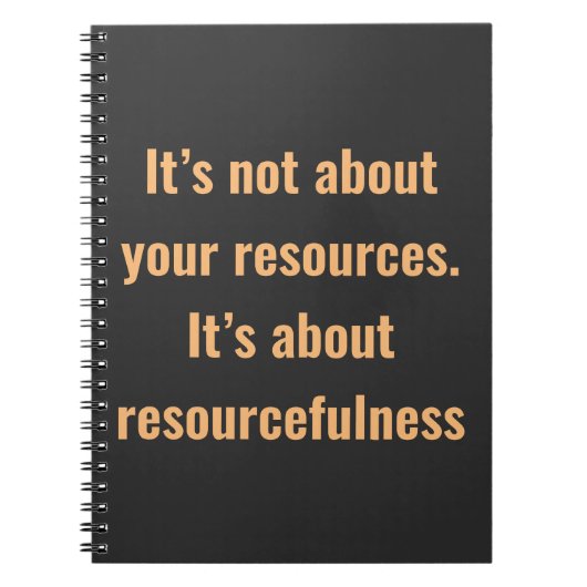 Motivierend Zitate auf Spiral-Foto-Notebook Notizblock (Vorderseite)