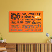 Motivierend Zitate Canvas drucken Leinwanddruck (Insitu (Wohnzimmer))
