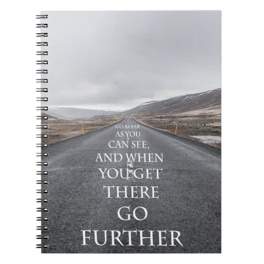 Motivierend Zitate der Ziele und der Träume Notizblock (Vorderseite)