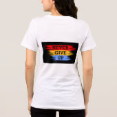 Motivierend Zitate Drucktes TShirt (Rückseite)