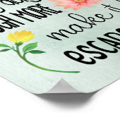 Motivierend Zitate eines Lamas - 11x14 Poster (Ecke)