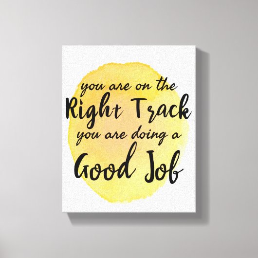 motivierend Zitate für die Selbstversorgung Leinwanddruck (Vorderseite)