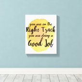 motivierend Zitate für die Selbstversorgung Leinwanddruck (Insitu (Holzboden))