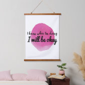 motivierend Zitate für die Selbstversorgung Wandteppich Mit Holzrahmen (Schlafzimmer)