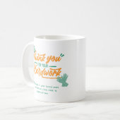 Motivierend Zitate für Kaffee-Cup Kaffeetasse (Vorderseite Links)