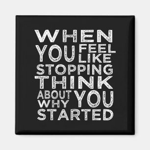 Motivierend Zitate Inspirationsgeschenke für Gym W Magnet