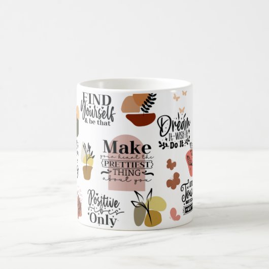 Motivierend Zitate Kaffeetasse (Mittel)