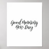 Motivierend Zitate Poster | Guten Morgen - Neuer T (Vorne)