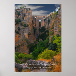 Motivierend Zitate - Ronda Spanien Poster