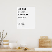 Motivierend Zitate über Erfolg und Erfolg Poster (Küche)