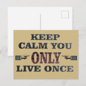 Motivierend Zitate über lebenslange Redewendungen Postkarte (Vorne/Hinten)