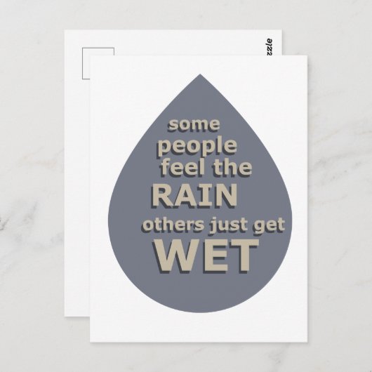 motivierend Zitate über lebenslange Redewendungen Postkarte (Vorne/Hinten)