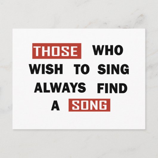 motivierend Zitate über lebenspositive Redewendung Postkarte (Vorderseite)