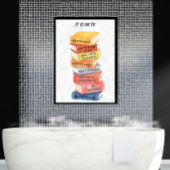 Motivierend Zitate Wasserfarbenbücher Benutzerdefi Poster