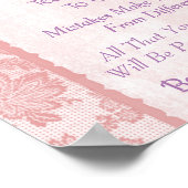 Motivierend Zitate zum Leben von Mädchen Poster (Ecke)