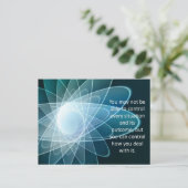 Motivierend Zitatkarte Postkarte (Stehend Vorderseite)