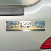 Motivierend Zitatlicht am Tunnelende Autoaufkleber (Auf Auto)