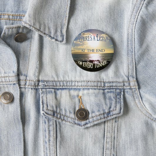 Motivierend Zitatlicht am Tunnelende Button (Beispiel)