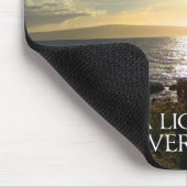 Motivierend Zitatlicht am Tunnelende Mousepad (Ecke)