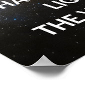 Motivierend Zitatposter für Milchstraßen Poster (Ecke)