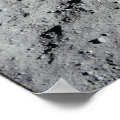 Motivierend Zitatspuren auf dem Mond Poster (Ecke)