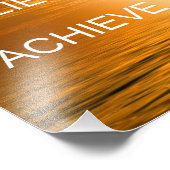 Motivierend Zitatstraum, glauben, erreichen Fotodruck (Ecke)