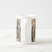 Motivierend Zitatstraum glauben, Tigeraugen zu err Porzellantasse (Rückseite)