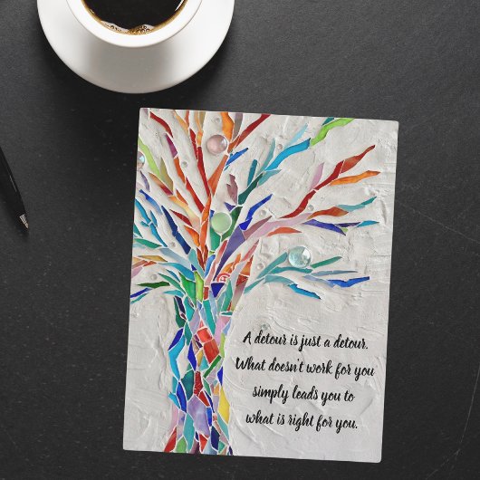 Motivierend Zitatstruktur Postkarte