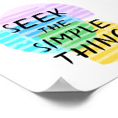 motivierend Zitattypografie abstrakte Kunst Poster (Ecke)