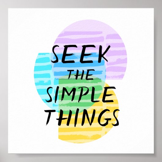 motivierend Zitattypografie abstrakte Kunst Poster (Vorne)