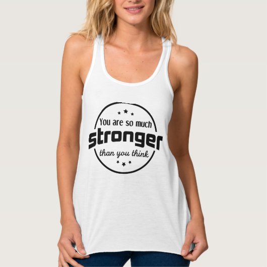 Motivierend Zitiv Tank Top (Vorderseite)