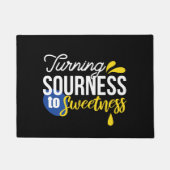 Motivierend Zitronenangebot von sauer bis süß Fußmatte (Vorderseite)