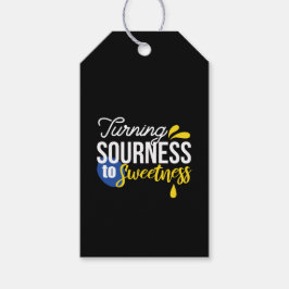 Motivierend Zitronenangebot von sauer bis süß Geschenkanhänger