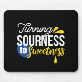 Motivierend Zitronenangebot von sauer bis süß Mousepad (Vorne)