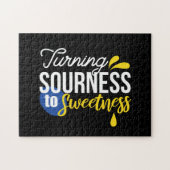 Motivierend Zitronenangebot von sauer bis süß Puzzle (Horizontal)