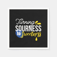 Motivierend Zitronenangebot von sauer bis süß